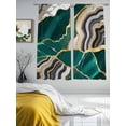 thumbnail image 3 of Green Marble Sheer Curtains 72 Inch Length 2 Panels Set, Grey Gold Texture Vintage Farmhouse Art Voile Window Treatment Rod Pocket Curtains Sheers Drapes for Bedroom/Living Room/Kitchen 52"x72"x2, 3 of 7