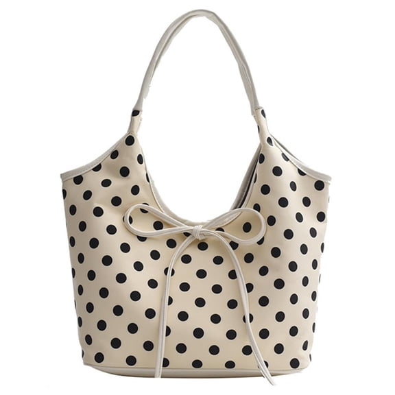 Nylon Tote Bag for Women Polka Dot Shoulder Bags for Women Lightweight Slouchy Tote Large Hobo Bag Travel Gym Overnight 2026