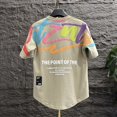 thumbnail image 5 of Camiseta de hombre con bordado de hip hop y rock, camisetas para hombre, camisetas con alfabeto trashy Y2k, ropa gótica grunge vintage, camisetas casuales harajuku xl, 5 of 5