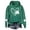 Green3, variant on HAiming Hoodies for Women Casual St Patricks Day Hooded Sweatshirts Shamrock Print Pullover Tops with Pocket