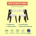 thumbnail image 3 of Wildkin Arts and Crafts Table and Stool Set - Espresso/White, 3 of 7