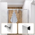 thumbnail image 5 of 2pcs Convenient Punch-free Hanger Hooks Practical Over Door Racks for Bathroom, 5 of 6