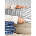 thumbnail image 4 of Sábana bajera ajustable CGK Unlimited Hotel Luxury King Grey Stripes, 4 of 7