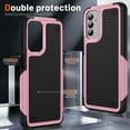 thumbnail image 4 of Decase Protcetive Case for Samsung Galaxy A13 5G 2021 released, Shockproof Armor Silicone Hybrid Rugged Hard PC Back Anti-Slip Bumper Anti-Scratch Armor Cover,Pink, 4 of 9