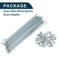 thumbnail image 5 of Unique Bargains Bicycle Spoke Bike Wheel Spokes Nipple 1 Set 13G 45 Steel Galvanized Silver Tone-143mm, 5 of 7