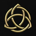 thumbnail image 2 of CafePress - Golden 3 D Holy Trinity Symbol 1 Maternity Dark - Maternity Dark T-Shirt, 2 of 3