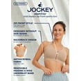 thumbnail image 4 of Jockey Women's Seamfree Mid Impact Zip Front Sports Bra, 4 of 8