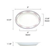 thumbnail image 2 of Excellante Rose Melamine Dinnerware Collection 7 oz, 9" x 6 3/4" Deep Platter, Comes in Dozen, 2 of 2