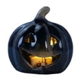 thumbnail image 2 of ShaoXinWan Halloween Ceramic Jack O Lantern Light,Glowing Hollow Pumpkin Tabletop Figurine,Light Up Decor for Fall,Thanksgiving,Home Party Indoor Outdoor Use, 2 of 7