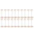 thumbnail image 2 of 20pcs Heart Shape Table Photo Holder,Table Number Card Holders Table Picture Stand Place Card Holder Place Card Holders for Wedding Photos Food Signs Memo Notes Restaurant, 2 of 7