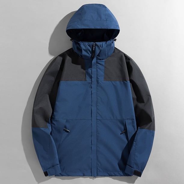 Chaquetas y abrigos casuales con capucha de manga larga para mujer, con gorra desmontable y resistente al viento, gruesa, tres en uno, para deportes al aire libre, cálida, para mujer.