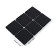 thumbnail image 2 of Non-Slip Furniture Pads, Rubber Furniture Pads, Multifunction Self Adhesive Sticky Floor Protector for Mat Table Chair Sofa Feet, Black/Square, 12 Pcs, 1.77x1.77", 2 of 7