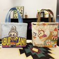 thumbnail image 4 of Kawaii Labubu Monster Canvas Tote Handbag Pop Marts Portable Hand Bag Boys Girls Shopping Dating Purse Cute Messenger Bags Gifts, 4 of 5