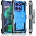 thumbnail image 5 of Takfox Moto G Stylus 5G 2025 Case, for Motorola G Stylus 2025 5G Belt Clip Holster Phone Case [Built-in Screen Protector] Kickstand Full-Body Military Grade Protective Shockproof Cover-Blue, 5 of 7