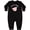 AB-Black, variant on I'm a Pig Deal Cute Pig Pun Baby Fleece Romper