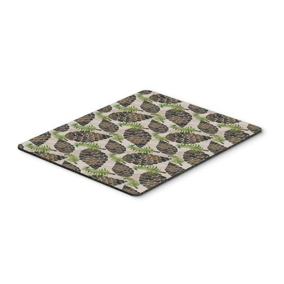 Watercolor Pine Cones Mouse Pad - Hot Pad or Trivet