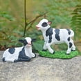 thumbnail image 3 of Gwong 1Pcs Garden Decoration Cute Decorative Resin Farm Cute Vintage Animal Cow Figurine Ornament Home Decor, 3 of 10