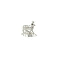 thumbnail image 4 of GoldGiftIdeas Silver Plated Cow and Calf Idol for Pooja (Kamdhenu Cow), Return Gifts for Baby Shower, Pooja Items for Home, Cow Calf Statue (Pack of 5), 4 of 4