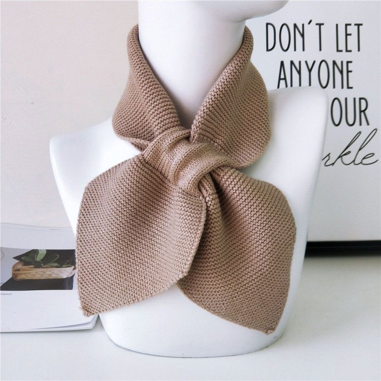 Elegant Warm Fishtail Knitted Scarf Neck Scarves Wool Collar Shawls