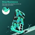 thumbnail image 4 of CASEFIV for Phone Case for Samsung Galaxy S26,Glow in The Dark,Shockproof Protection Hard PC Soft Flexible TPU Bumper Drop Protective Protective Phone Cover Case for Galaxy S26,Green Butterfly, 4 of 7