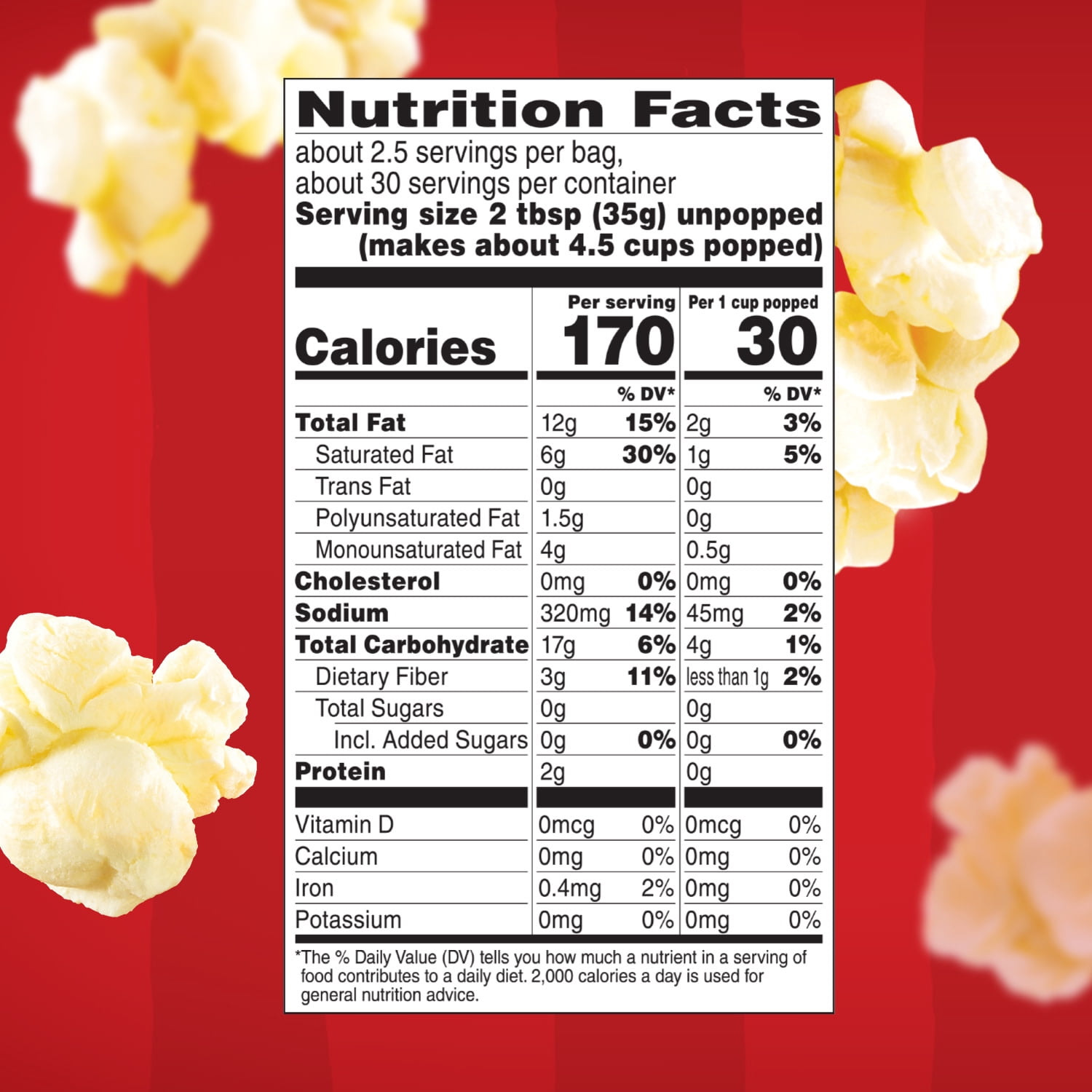 (4 pack) Orville Redenbacher’s Microwave Popcorn Value Size, Butter Flavor, 3.29 oz., 12-Count