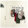 thumbnail image 2 of Stainless Steel Wall Coat Rack, Silver Coat Hooks Wall Hook (15 Hooks, 2 Packs), 2 of 5