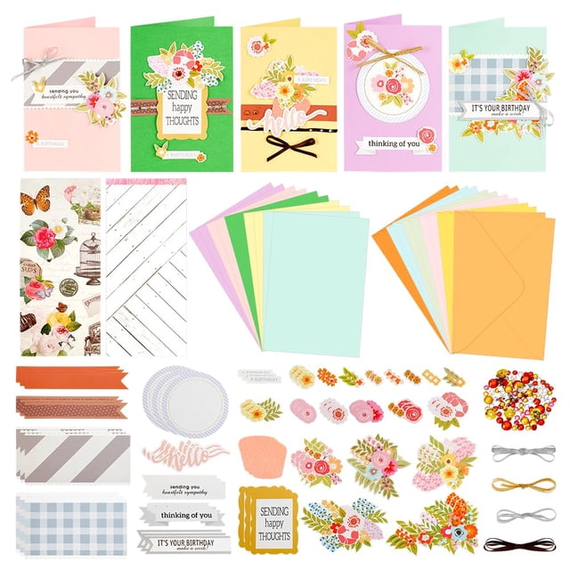 Art Craft Kit AHANDMAKER Colorido Kit para hacer tarjetas de papel