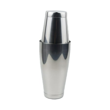

Bartending Set with 28 Ounce Weighted 18 oz Unweighted Tin Shakers and Hawthorne Strainer Cocktail Mixers Perfect for The Home Bar Mixologist - Double Cup Covered Bottom Shine