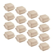 30 Pcs Hamburger Lunch Box Containers with Lids Take Out Boxes Disposable Food to Go