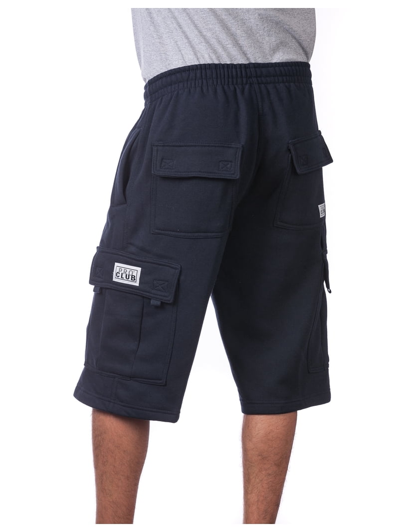 Pro Club Shorts Cargo Uomo | 6 Tasche In Pile | Modello 167 | Nuovo Con Etichette