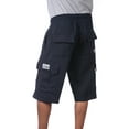 thumbnail image 4 of Pro Club Men's Six Pocket Fleece Cargo Shorts - Navy - Large, 4 of 4