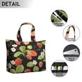 thumbnail image 2 of Sac de Voyage Léger avec Imprimés de Fraises d'Été Grande Capacité Sac de Week-End avec Fleurs de Fruits Frais, Sangle Réglable pour Usage Quotidien, 2 of 5