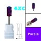 thumbnail image 2 of RolinStar-broca para uñas de tungsteno 6,6 de ambas manos, color morado, barril superior redondo grande, barril de carburo y el mejor removedor para polvo y, 2 of 4