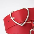 thumbnail image 3 of pitrice Coeur Forme Femmes Ceintures Cuir Ceinture Jeans Pantalons Robe Ceintures Rouge, 3 of 8