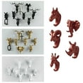 thumbnail image 2 of Wall Decoration Home Accessories Living Room Hanger Resin Animal Wall Hanger Key Kitchen Coat Clothes Towel Hooks Handbag Holder Rose gold Elephant, 2 of 8
