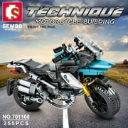SEMBO Technique Series Motorcycle Model Building Block Set 701108 GS-1200 Moto（255 PCS）For 6+ Kids