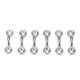 thumbnail image 4 of 6 Unids Kayak Pad Eyes Acero Inoxidable Tie Down Locks Deck Shock Cord Kit de Reemplazo de Engranaje Abanopi Clips de kayak, 4 of 7