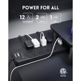 thumbnail image 2 of Protector contra sobretensiones, cable PLUGTUL de 12 salidas y 25 pies, 2 of 7