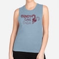 thumbnail image 2 of Candy Cane Cutie Women's Muscle Tank X-Small Stonewash Denim, 2 of 5