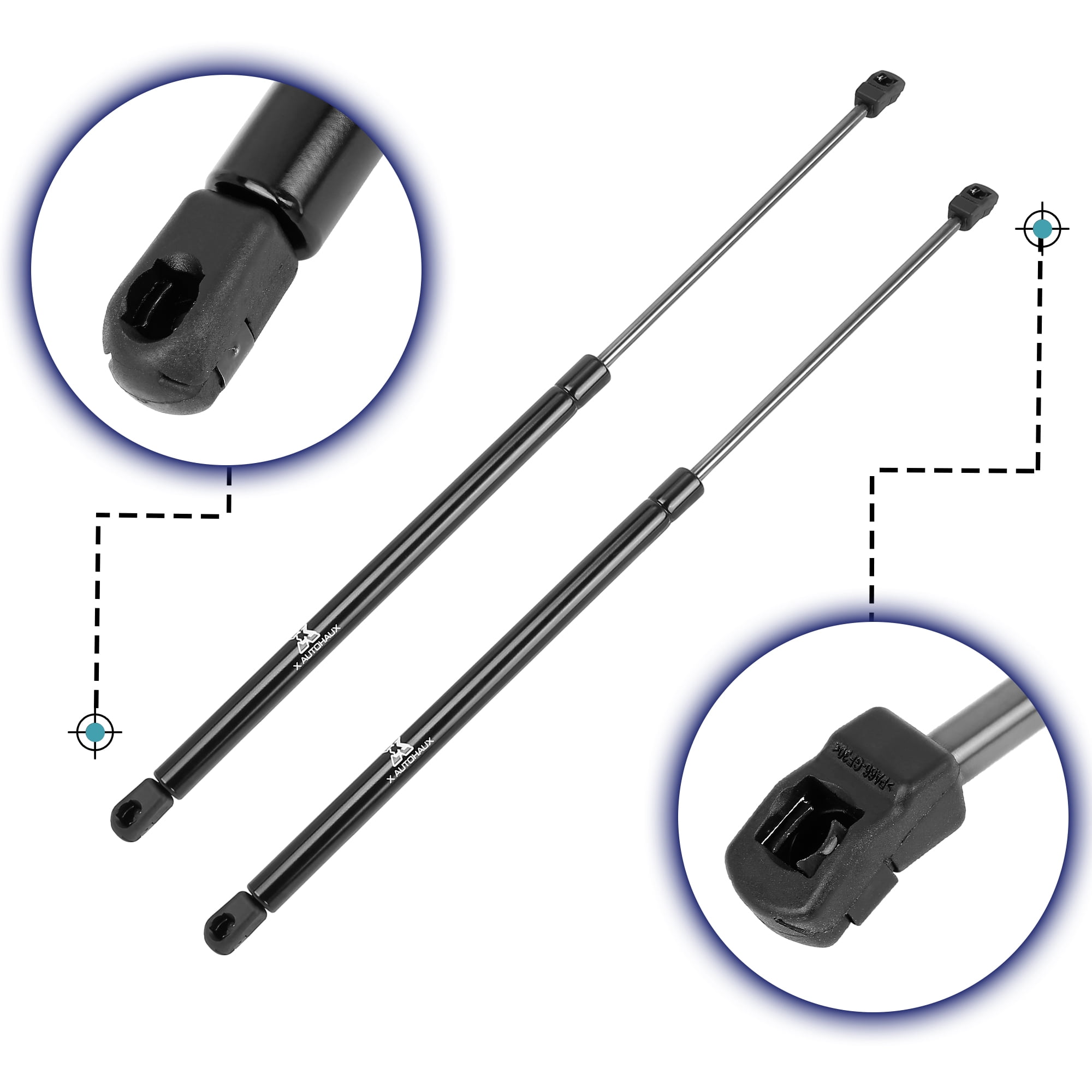 Unique Bargains 2Pcs Front Hood Lift Supports Struts Gas Spring for Acura MDX 2001-2006