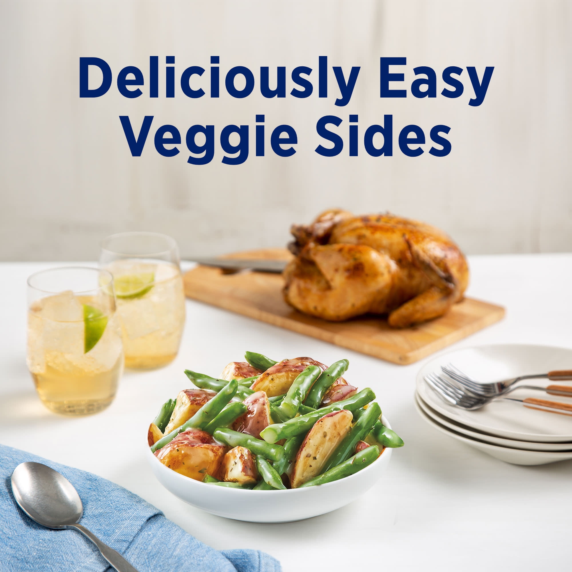 Birds Eye Steamfresh Parmesan Garlic Roasted Red Potatoes & Green Beans, Frozen Side, 10.8 oz. Bag