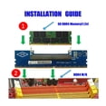 thumbnail image 2 of Tarjeta adaptadora de memoria RAM DDR4 para computadora portátil a computadora de escritorio, 260P a 288P, tarjeta elevadora de memoria, prueba especial, 2 of 8