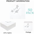 thumbnail image 3 of The Night Before Rehearsal Dinner Cocktail Napkins, Party Supplies Paper Napkins in Bulk for Rehearsal Dinner Wedding Beverage Table Decor, 2-Ply, 3 of 4