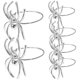 thumbnail image 2 of GOOHOCHY 6 piezas de servilleteros de Halloween con diseño de araña de aleación, servilleteros de hotel, hebillas de servilleta dedicadas para restaurante, para cenas y fiestas (plateado), 2 of 7
