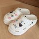 thumbnail image 1 of 2024 nuevos zapatos con agujeros de EVA, bonitos y dulces lazos de verano, sandalias de mujer hechas a mano, zapatillas de suela suave elevadas para exteriores, zapatos de playa para vacaciones, 1 of 6