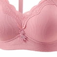 thumbnail image 4 of Njagoc3 Wireless Bras for Women Plus Size Lace Thin Adjustable Gathered Everyday Comfortable Support Bra, 4 of 5