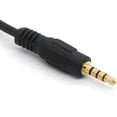 thumbnail image 4 of Short 3.5mm Audio Cable, Gold Plated 90 Degree 3.5 Male to 3.5mm Male Stereo Jack Plug 4-Pole Connector for Car Aux for Samsung, Smartphones, MP3 Players,Car Stereos, 4 of 5