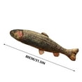 thumbnail image 3 of Black C Trout Fish Plush Toy Doll For Sleep Pillow Soft Simulation Stuffed Animal Aquarium Theme Decorative Companion For Kids And Adults, 3 of 7