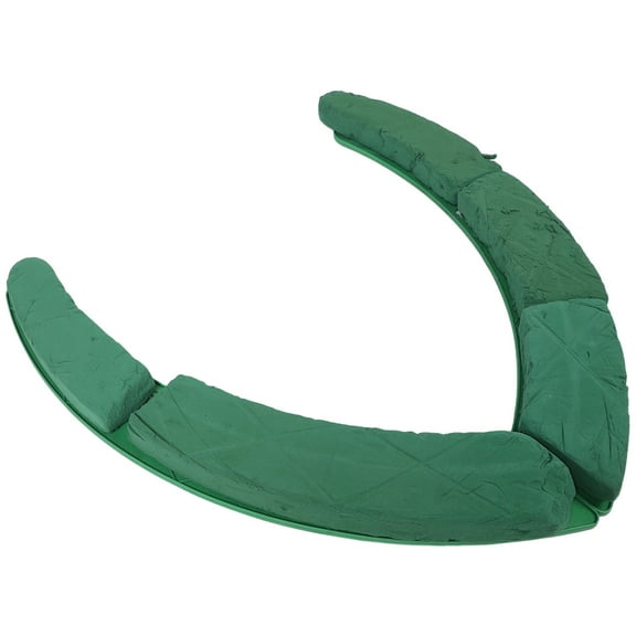 ELAYARD U-Shaped Dark Green Floral Foam Pair for Wedding Car Decoration Grip and Plastic Frame