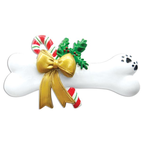 PERSONALIZED CHRISTMAS ORNAMENTS PETSDOG BONE WITH HOLLY KIT Walmart